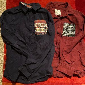 Set of 2 Button Down Shirts (S)